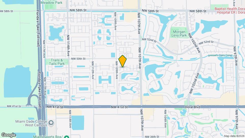 4850 NW 108th Pl Mapa y Detalles de la Ubicación