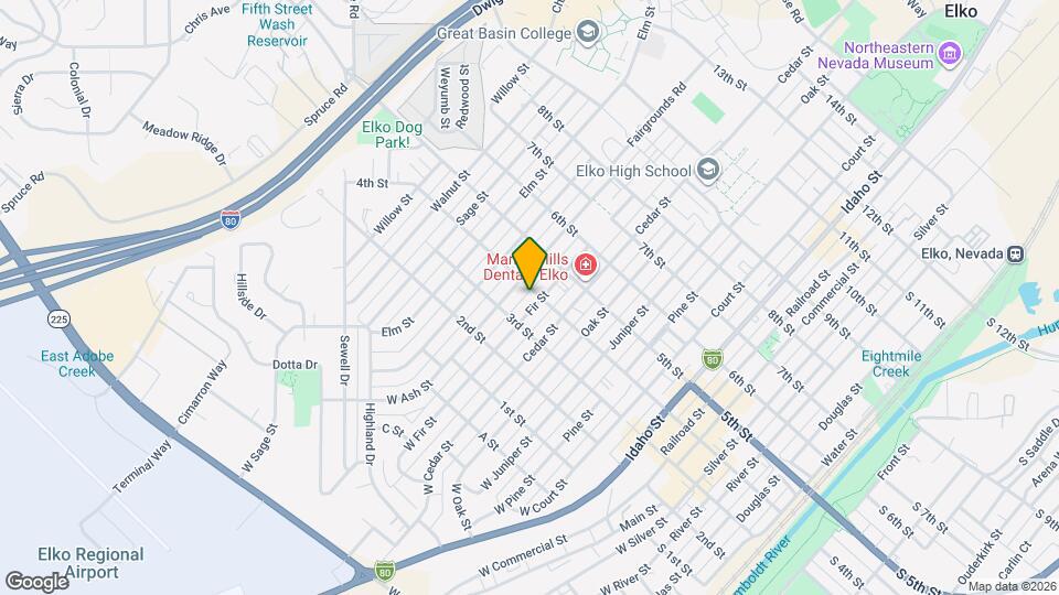 385 Fir St Map and Location Details