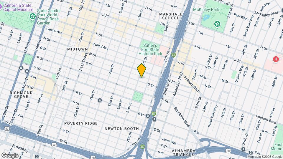 2707 O St Map and Location Details