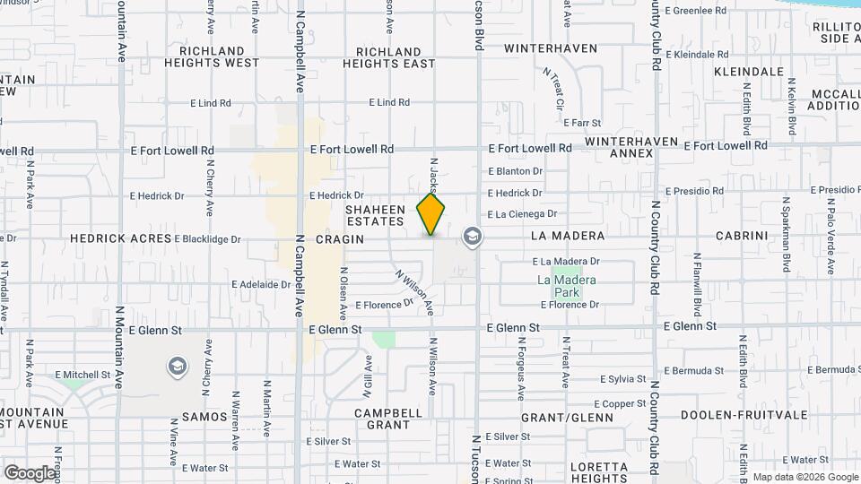 2272 E Blacklidge Dr Map and Location Details