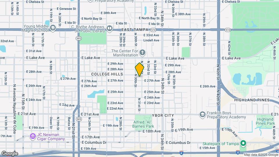 3008 E 27th Ave Map and Location Details