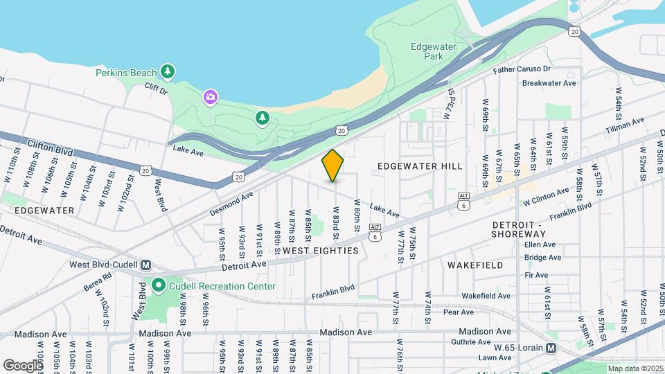8302 Lake Ave Map and Location Details