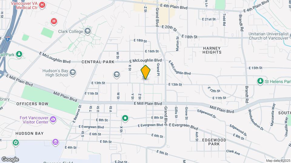 1305 Z St Map and Location Details