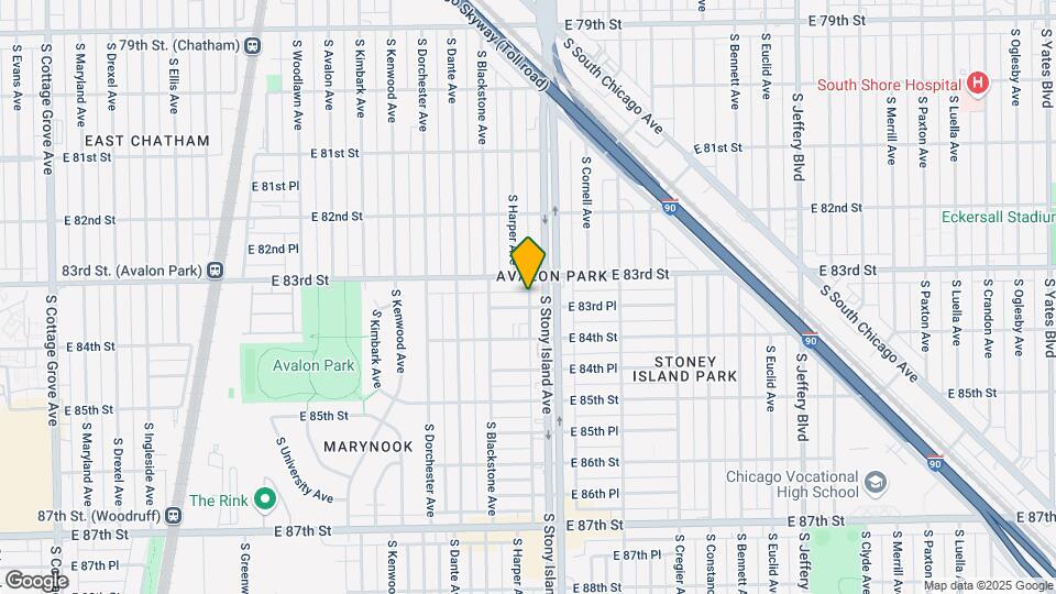 1536 E. 83rd Place Mapa y Detalles de la Ubicación