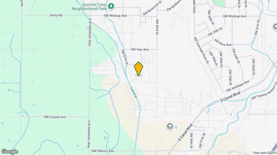 4575 SW Antelope Ave Map and Location Details