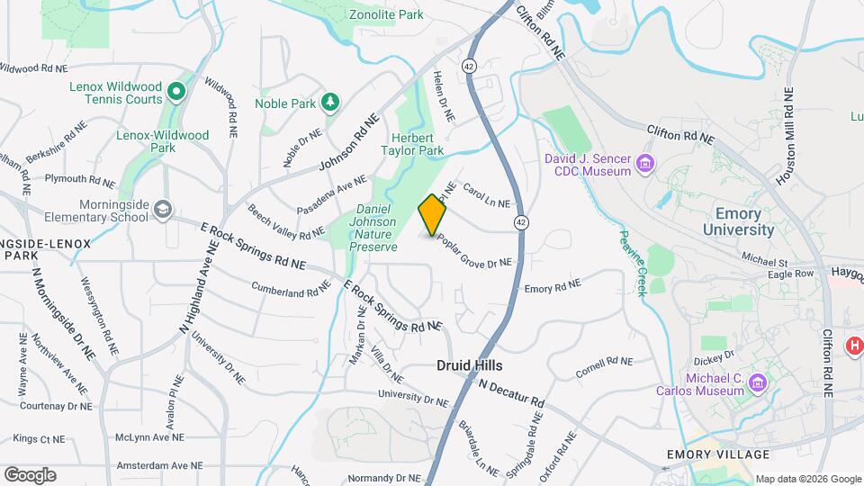 1201 Poplar Grove Dr NE Map and Location Details