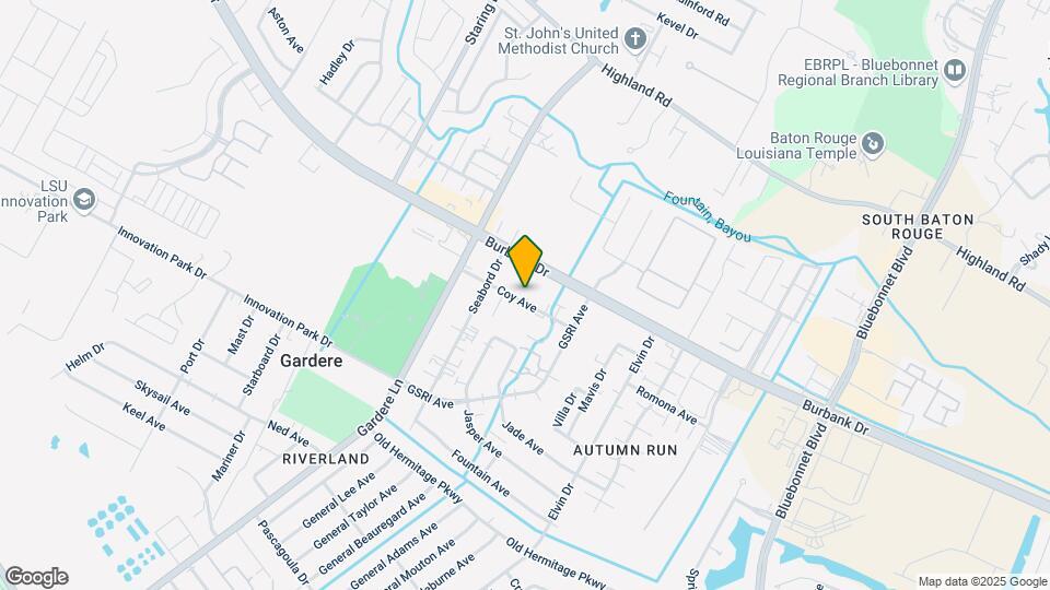 8721 Coy Ave, Unit B Map and Location Details