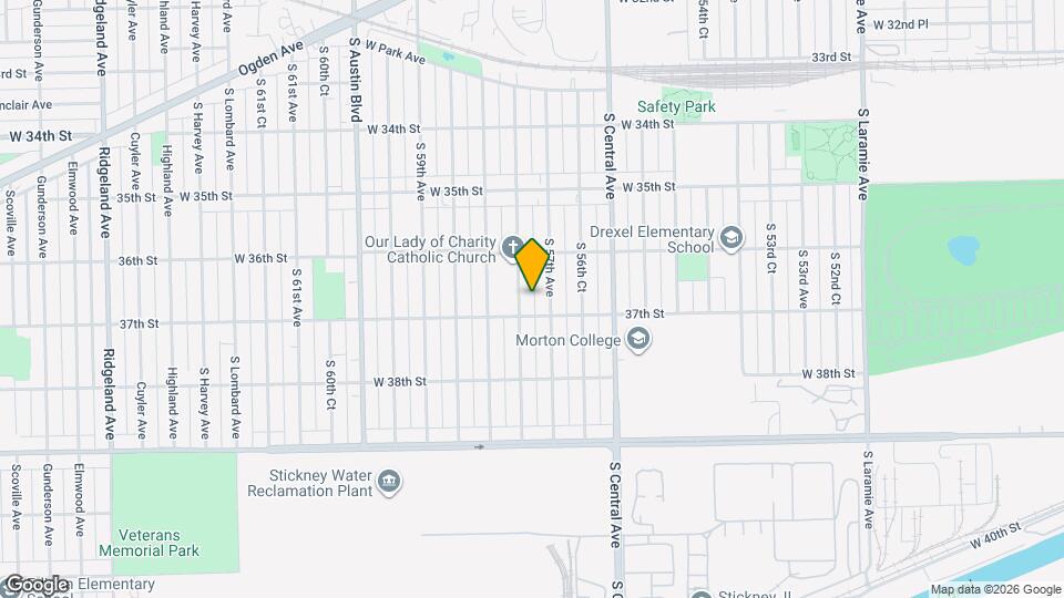 3633 S 57th Ct Map and Location Details