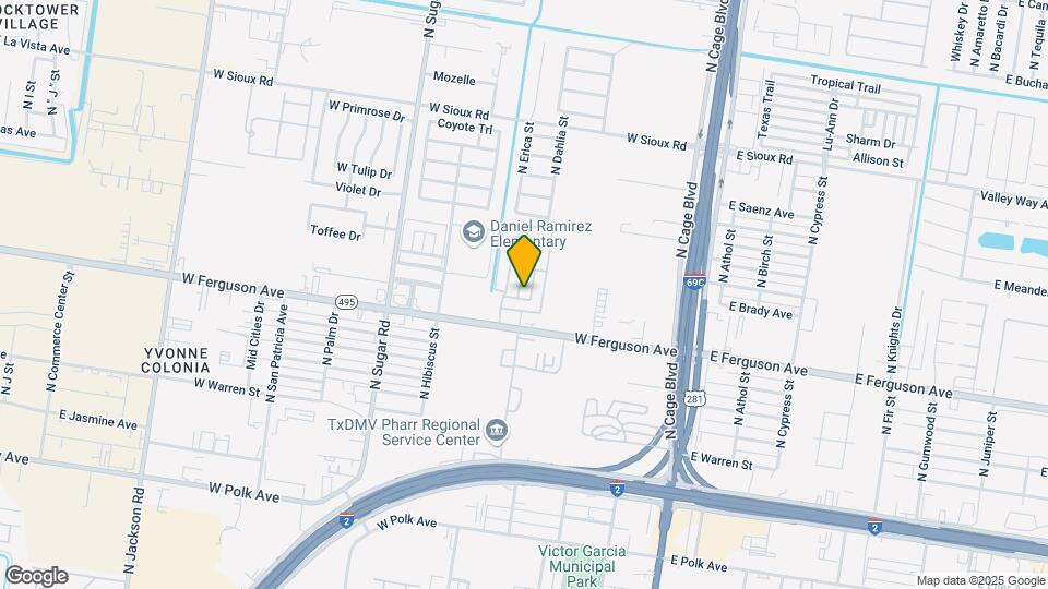 2109 N Dahlia St Map and Location Details