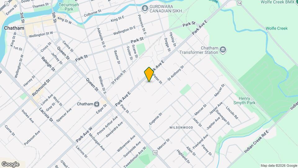 150 Park Ave E Map and Location Details