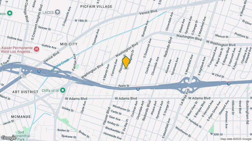 2243 S Ridgeley Dr Mapa y Detalles de la Ubicación