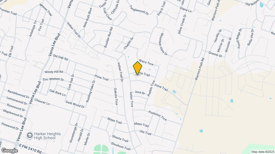 1607 Pima Trail Map and Location Details