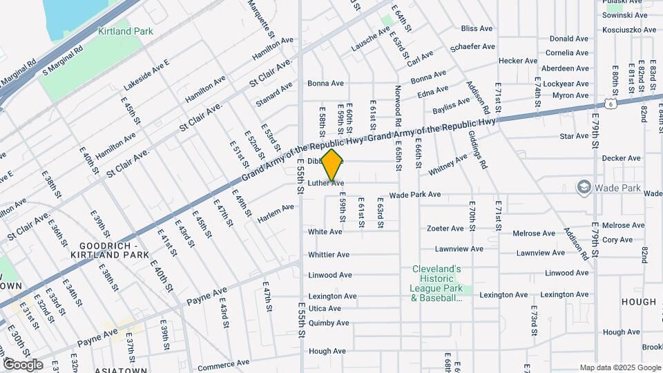 5708 Luther Ave Map and Location Details