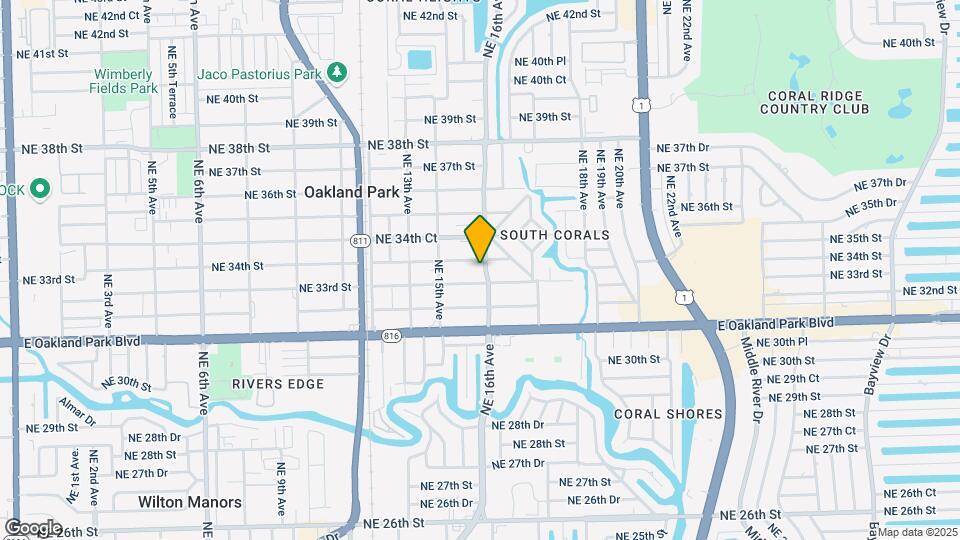 3361 NE 16th Ave, Unit 2 Map and Location Details