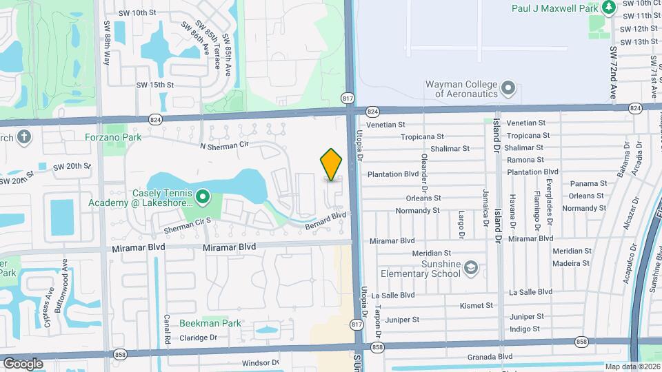 8028 SW 21st Ct Map and Location Details