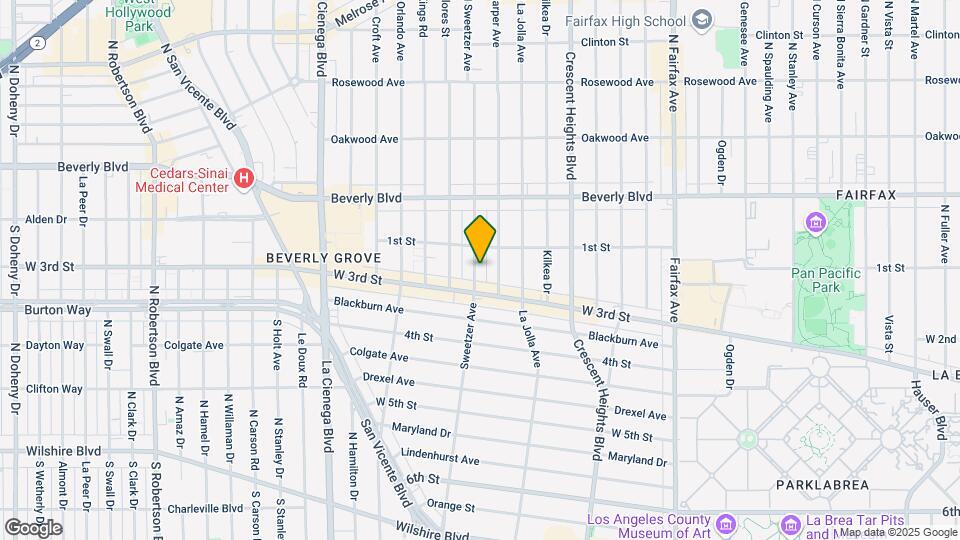 124 S Sweetzer Ave Map and Location Details