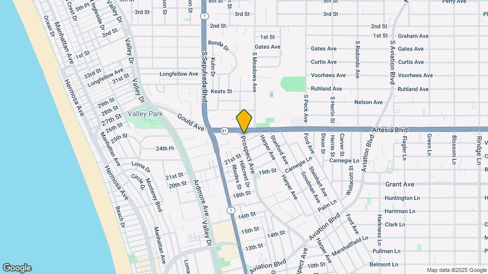 2401 Prospect Ave Mapa y Detalles de la Ubicación