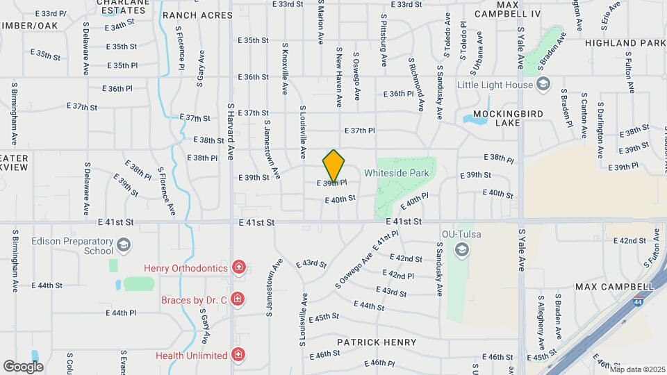 3740 E 39th Pl Map and Location Details