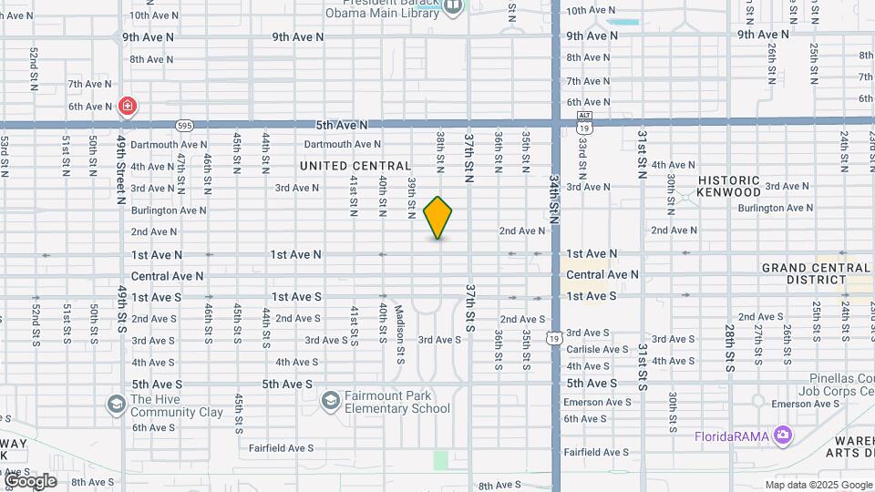 3801 1st Ave N Map and Location Details