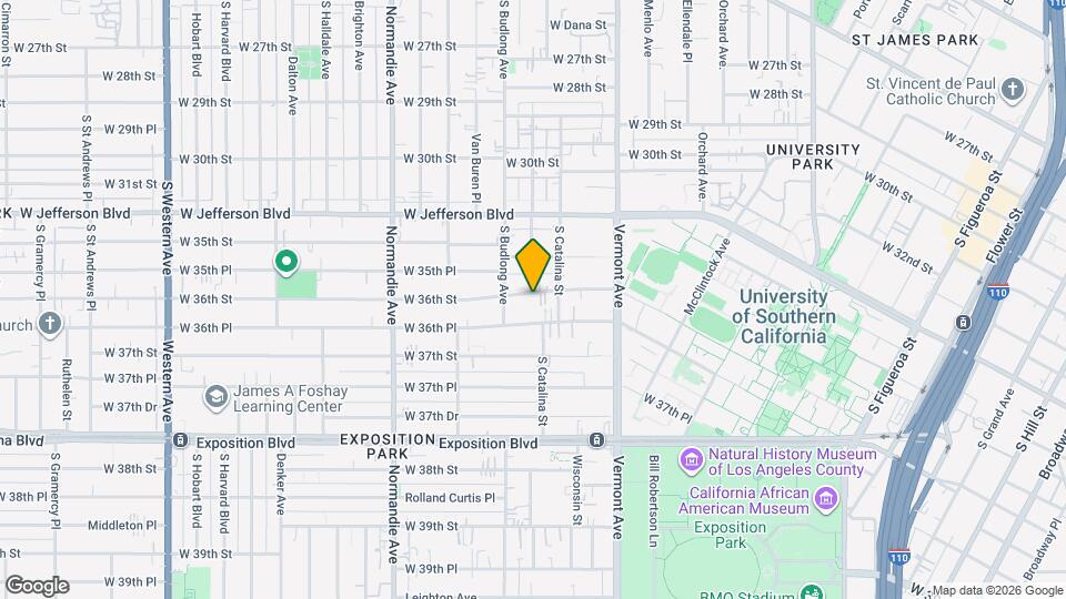 1206 W 36th St Map and Location Details