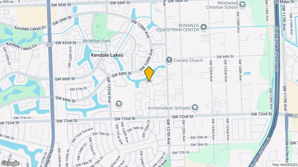 6701 SW 129th Ct Map and Location Details