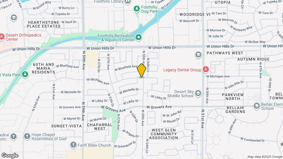 18034 N 55th Ave Map and Location Details