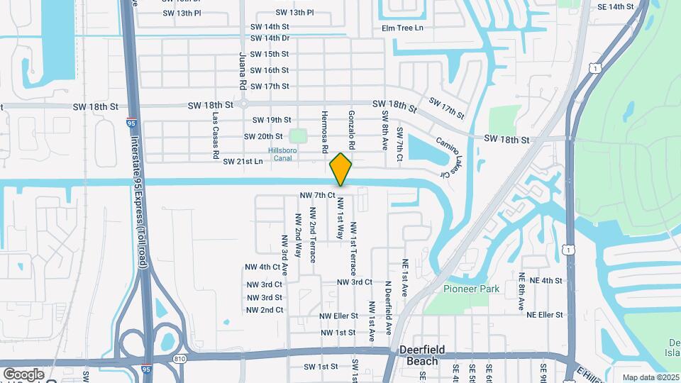 121 NW 7th Ct Map and Location Details