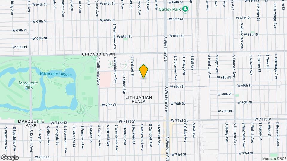 6837 S Maplewood Ave Map and Location Details