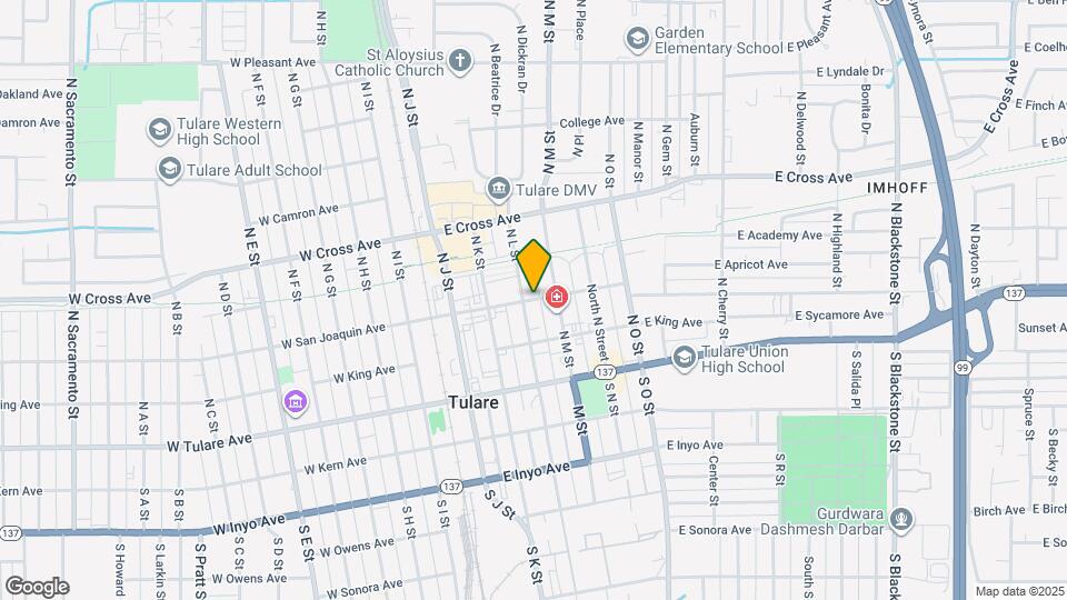 319 E San Joaquin Ave Map and Location Details