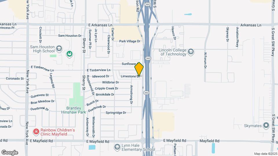 2520 Limestone Dr Mapa y Detalles de la Ubicación