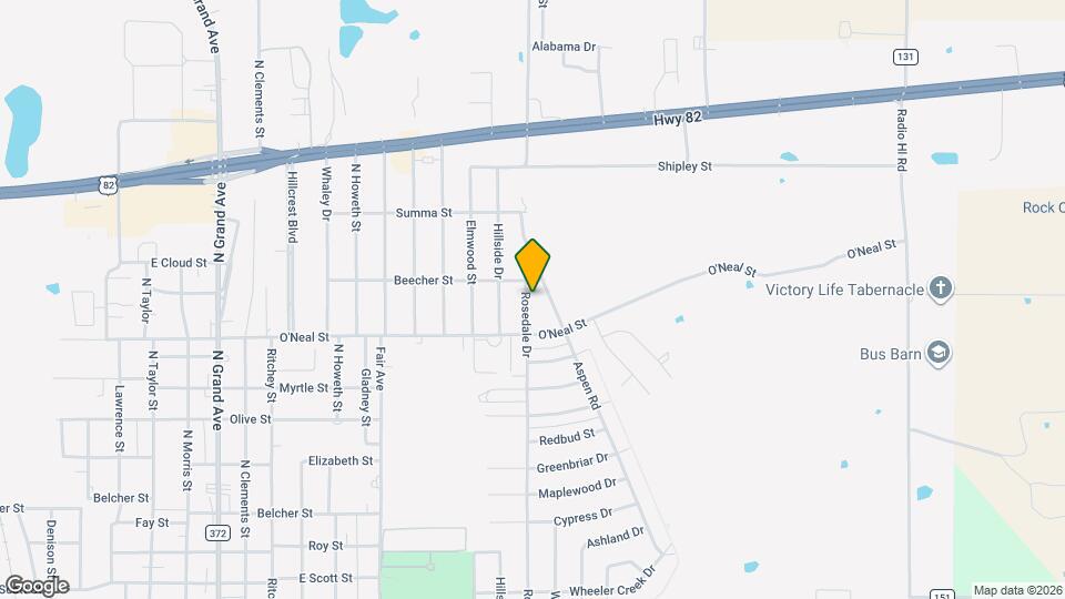 1110 Rosedale Dr Map and Location Details