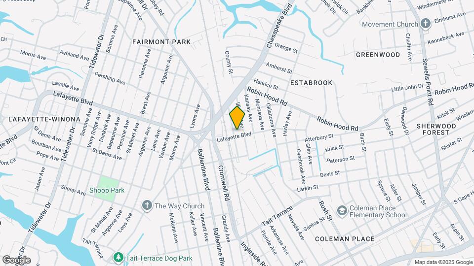 3404 Lafayette Blvd Map and Location Details