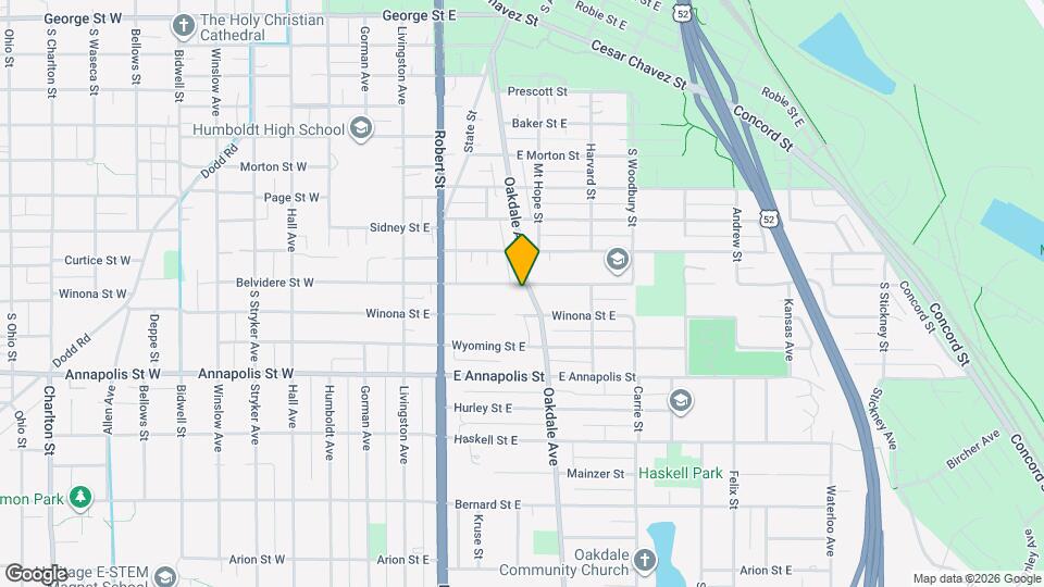 799 Oakdale Ave, Unit APT 2 1 Bedroom Map and Location Details