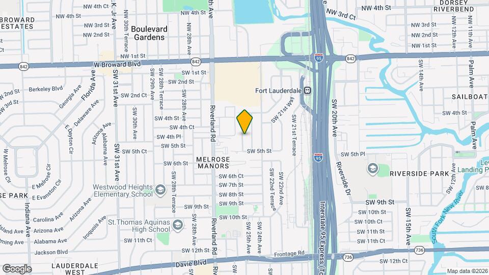 420 SW 25th Terrace Map and Location Details