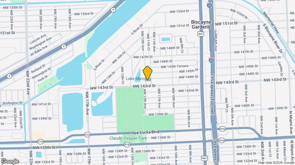 14315 NW 12th Ave Map and Location Details