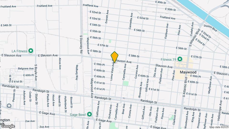 5920 Loma Vista Ave Map and Location Details