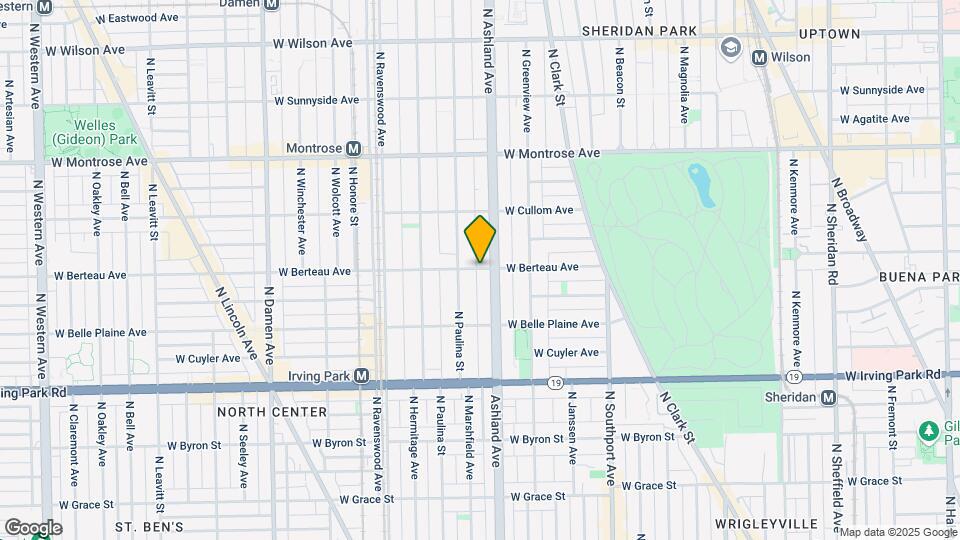 1607 W Berteau Ave, Unit 1 Mapa y Detalles de la Ubicación