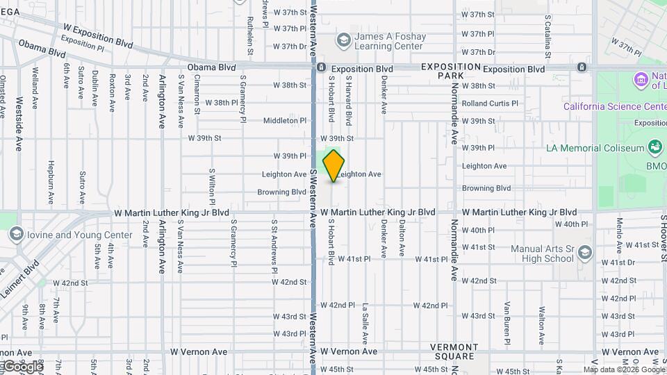 3966 S Hobart Blvd Mapa y Detalles de la Ubicación