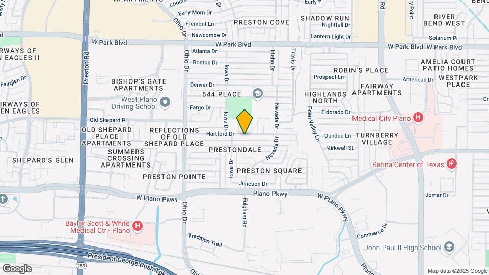 4444 Hartford Dr Map and Location Details