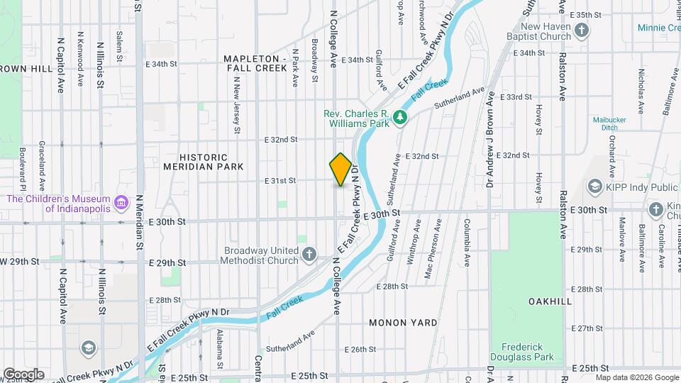 3047 N College Ave Map and Location Details