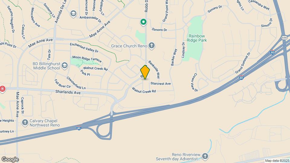 1100 Big Springs Rd Map and Location Details