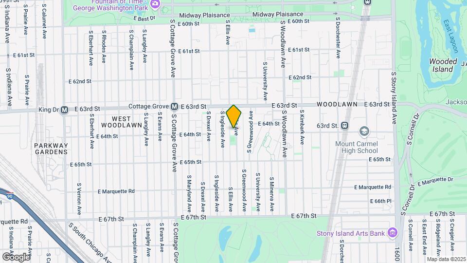 6352-6354 S Ellis Ave Mapa y Detalles de la Ubicación