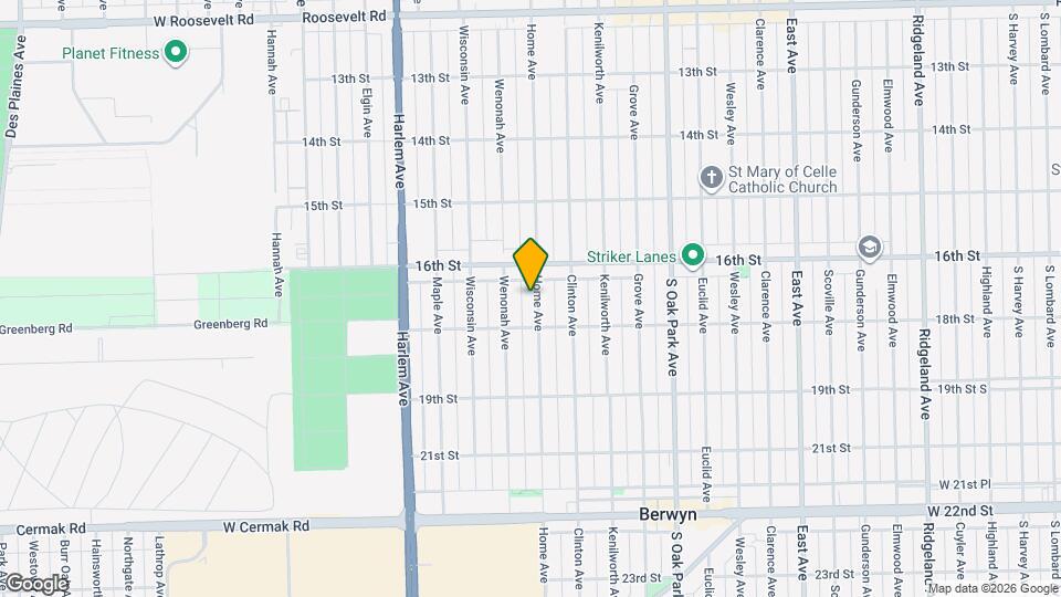 1630 Home Ave Map and Location Details