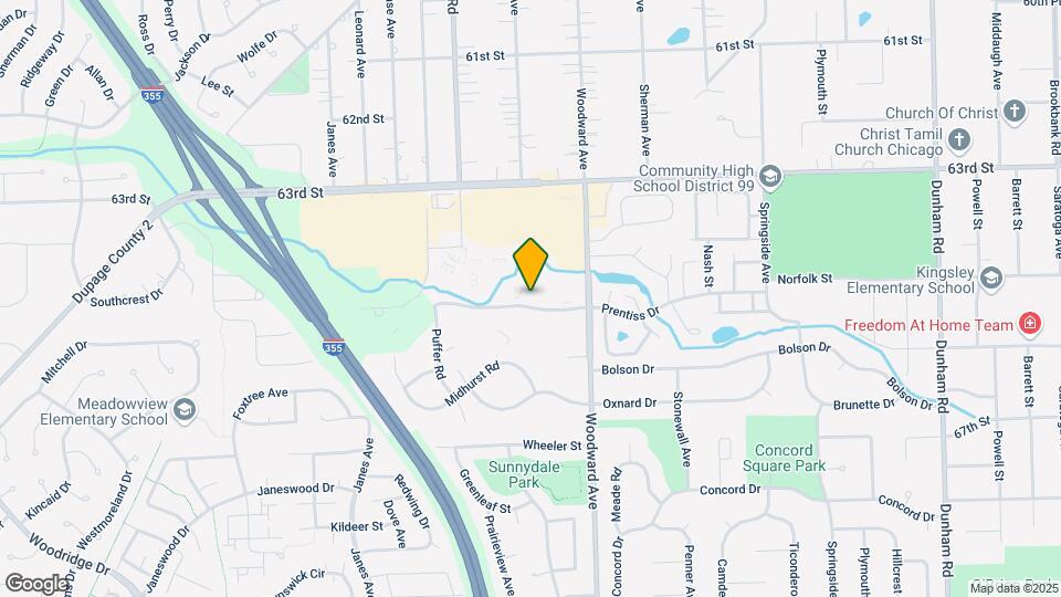Prentiss Creek at Downers Grove Apartments Map and Location Details