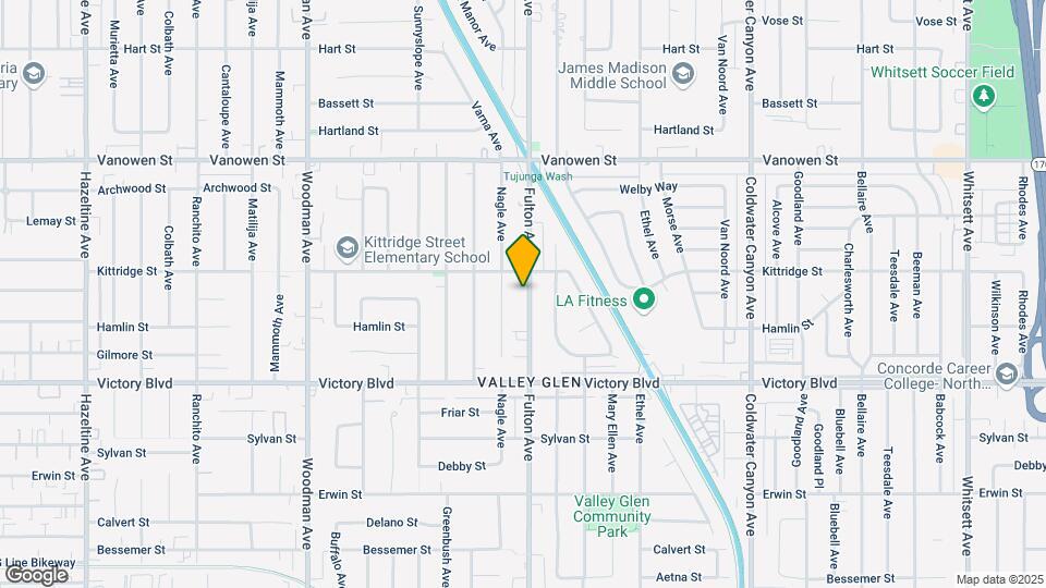 6545 Fulton Ave Mapa y Detalles de la Ubicación