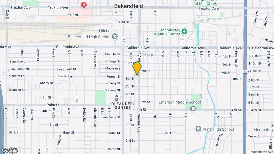 801 Chester Ave Mapa y Detalles de la Ubicación