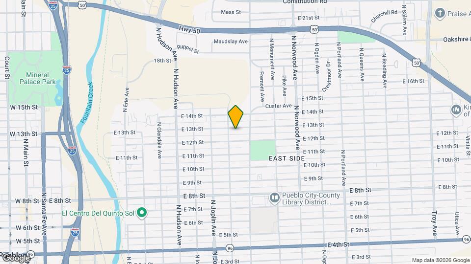 1208 E 13th St Map and Location Details
