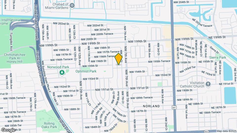 19441 NW 8th Ave Map and Location Details