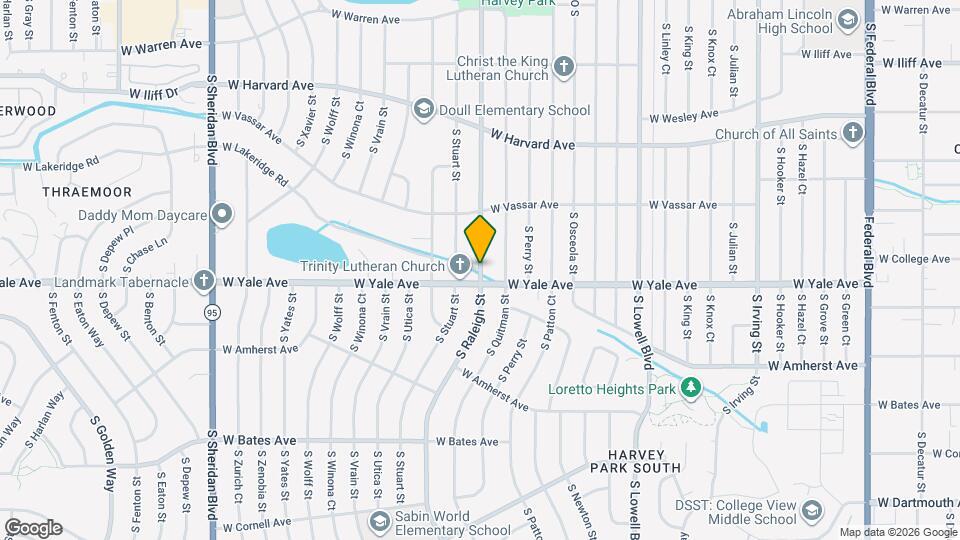 2906 S Stuart Way Map and Location Details