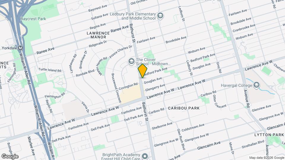 3101-3157 Bathurst St Map and Location Details